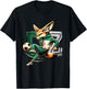 Fennec Algerian Flag Football Gift Jersey Dz , Black, S T-Shirt - T-Shirt | Black