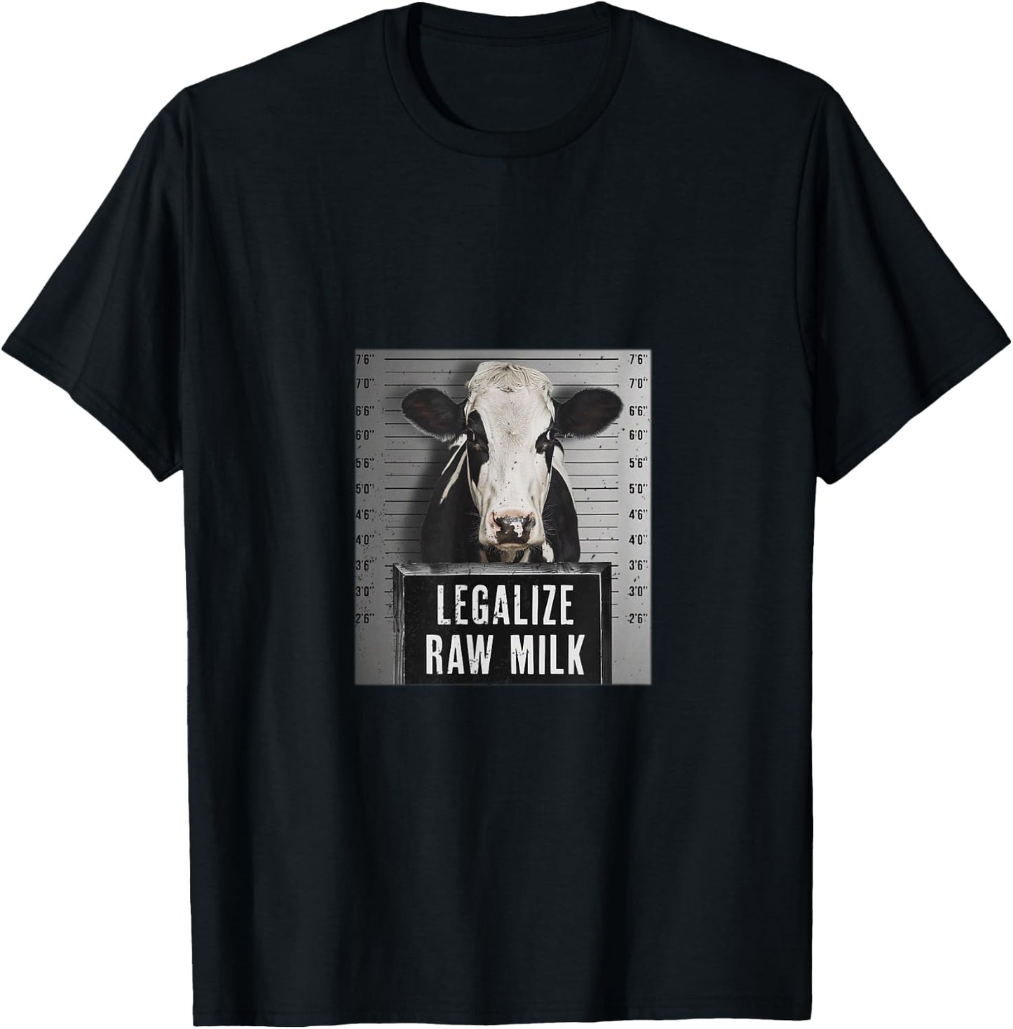 Legalize Raw Milk - Drink Raw Milk Design T-Shirt - T-Shirt | Black
