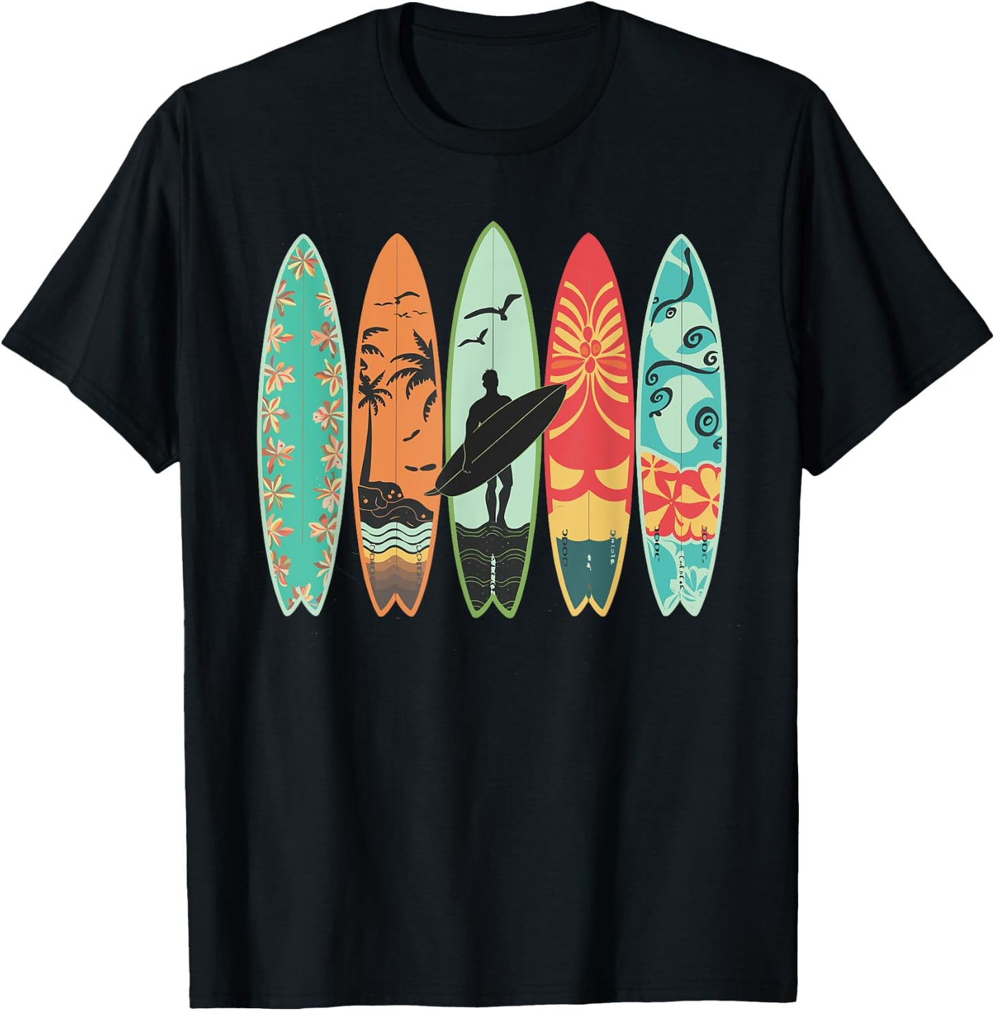 Surfer Surf Hawaii Board for Boys Men's T-Shirt - T-Shirt | Black