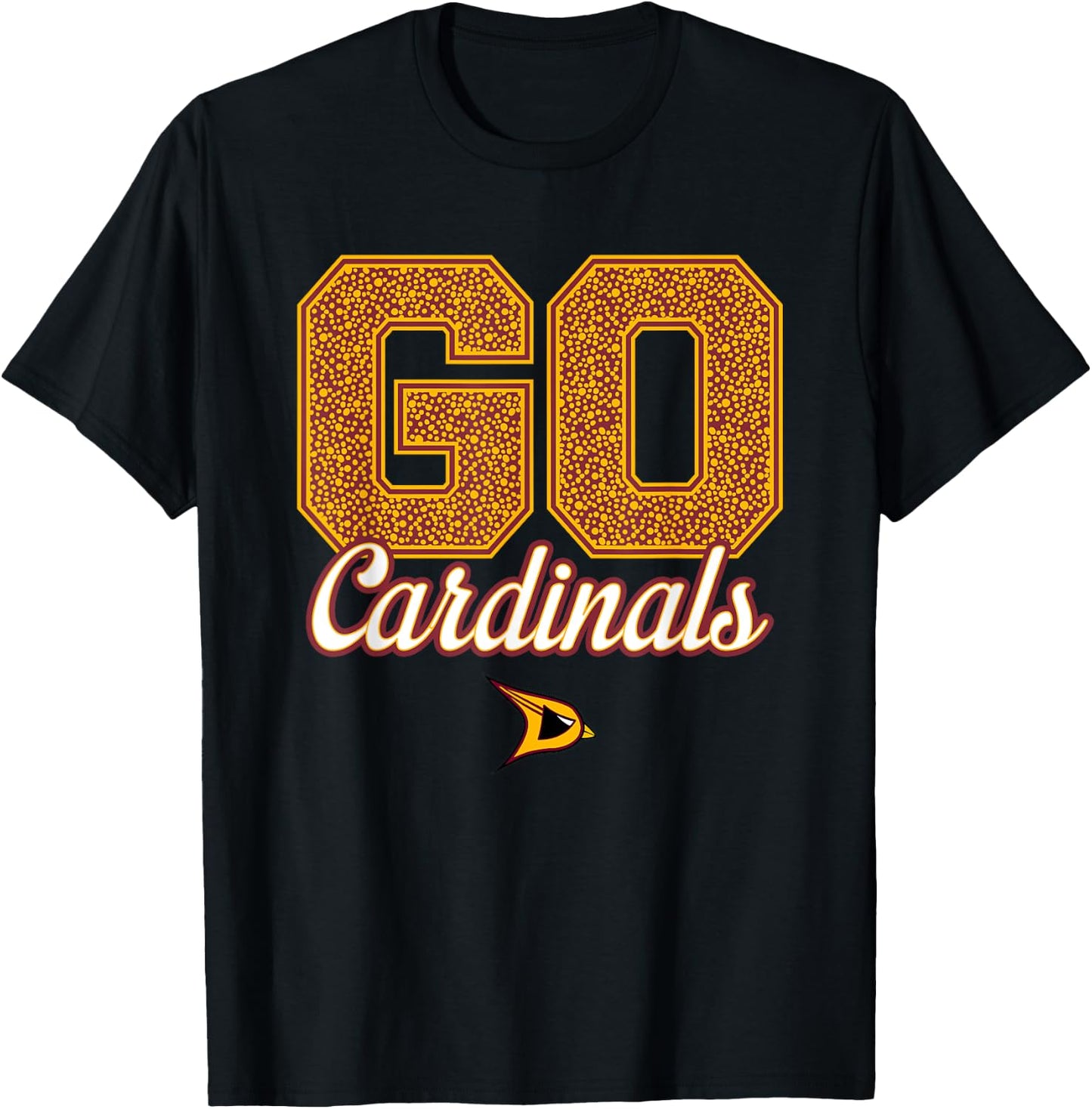 Davison Cardinals Logo GO! School Pride HS T-Shirt - T-Shirt | Black