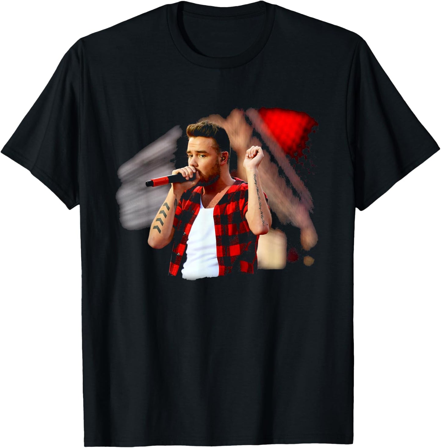 One Direction Murrayfield Stadium 2014 Liam Payne , black T-Shirt - T-Shirt | Black