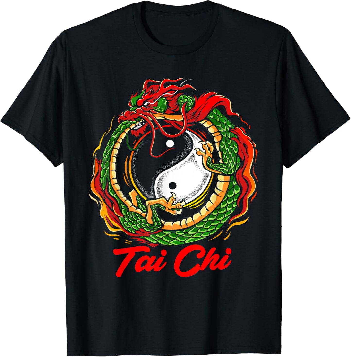 Chinese Dragon Tai Chi Apparel T-Shirt - T-Shirt | Black