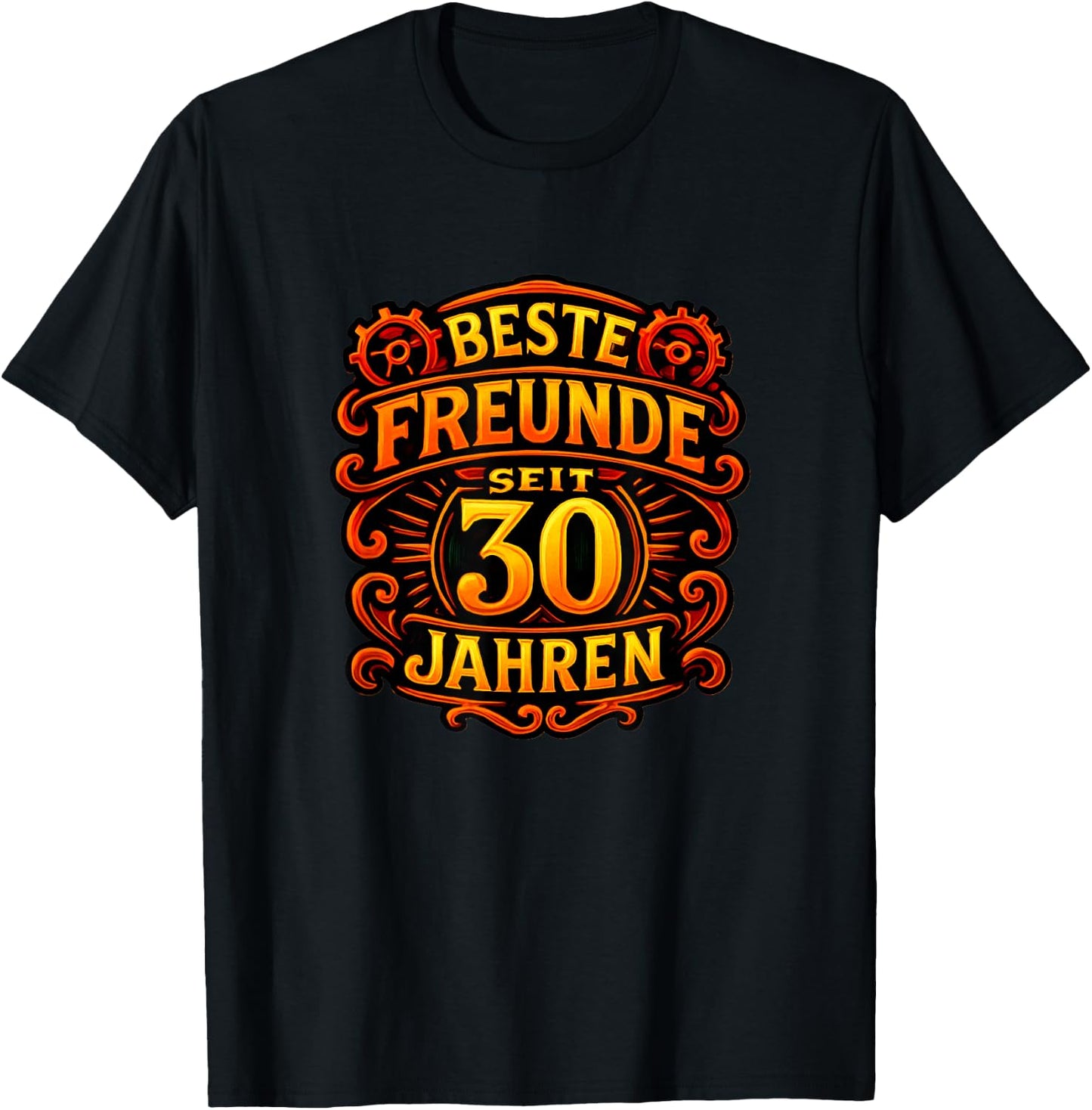 Beste Freunde Spruch-Motiv seit 30 Jahren Freundschaft T-Shirt - T-Shirt | Black