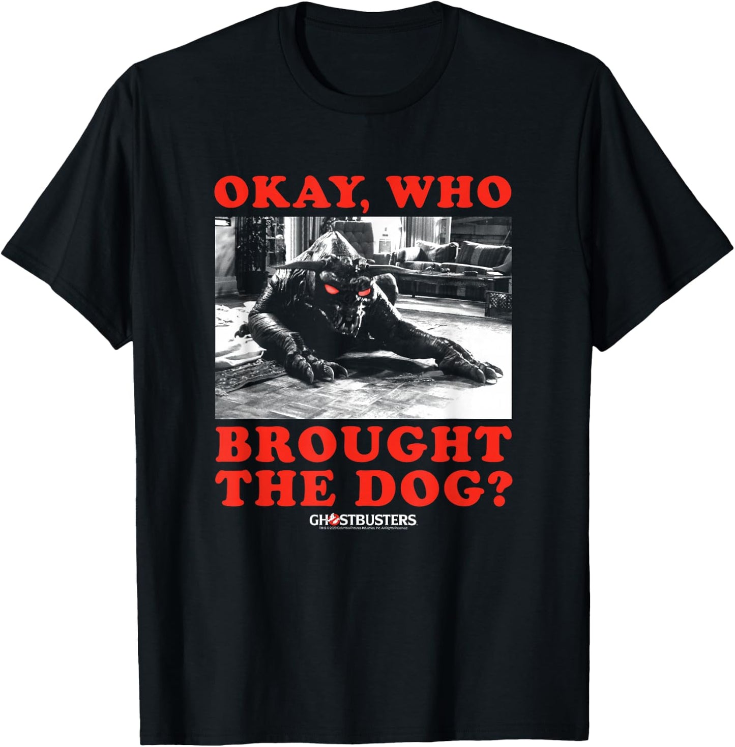 Ghostbusters Who Brought The Dog Zuul Lustiger Film T-Shirt - T-Shirt | Black