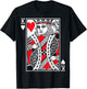 King of Hearts - Poker Cards Costume (Queen Available). T-Shirt - T-Shirt | Black