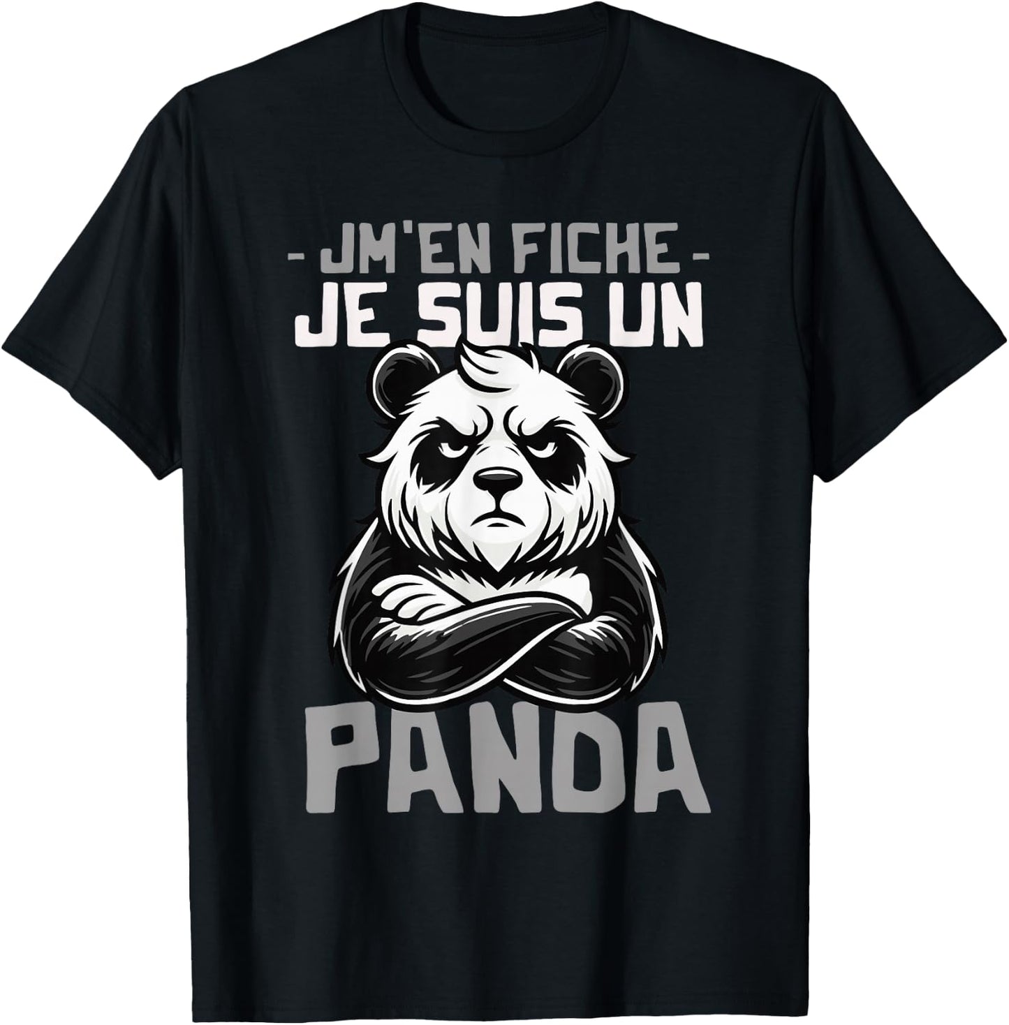 Idea Je suis un Panda Funny Funny Panda Motif Giant Panda , Black, S T-Shirt - T-Shirt | Black
