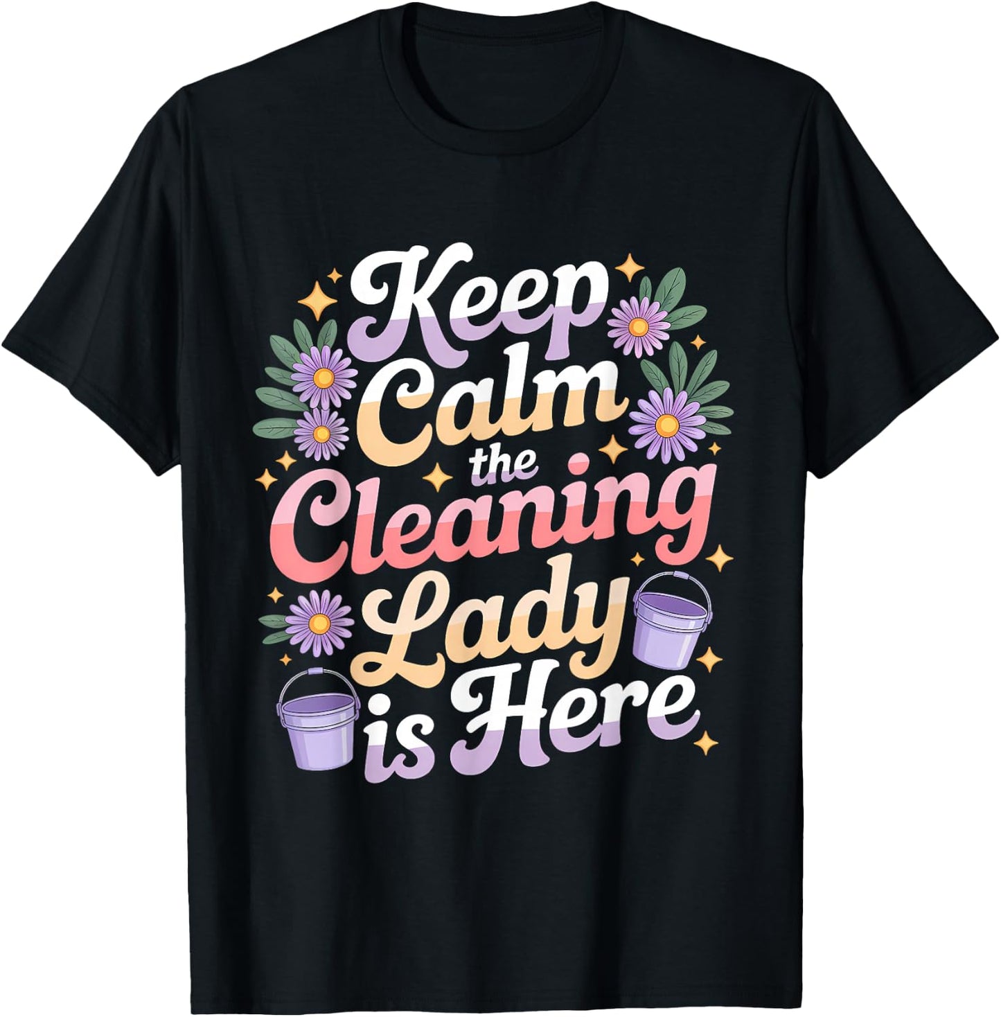 Cleaning Lady Housekeeper Housekeeping Cleaning Lover T-Shirt - T-Shirt | Black