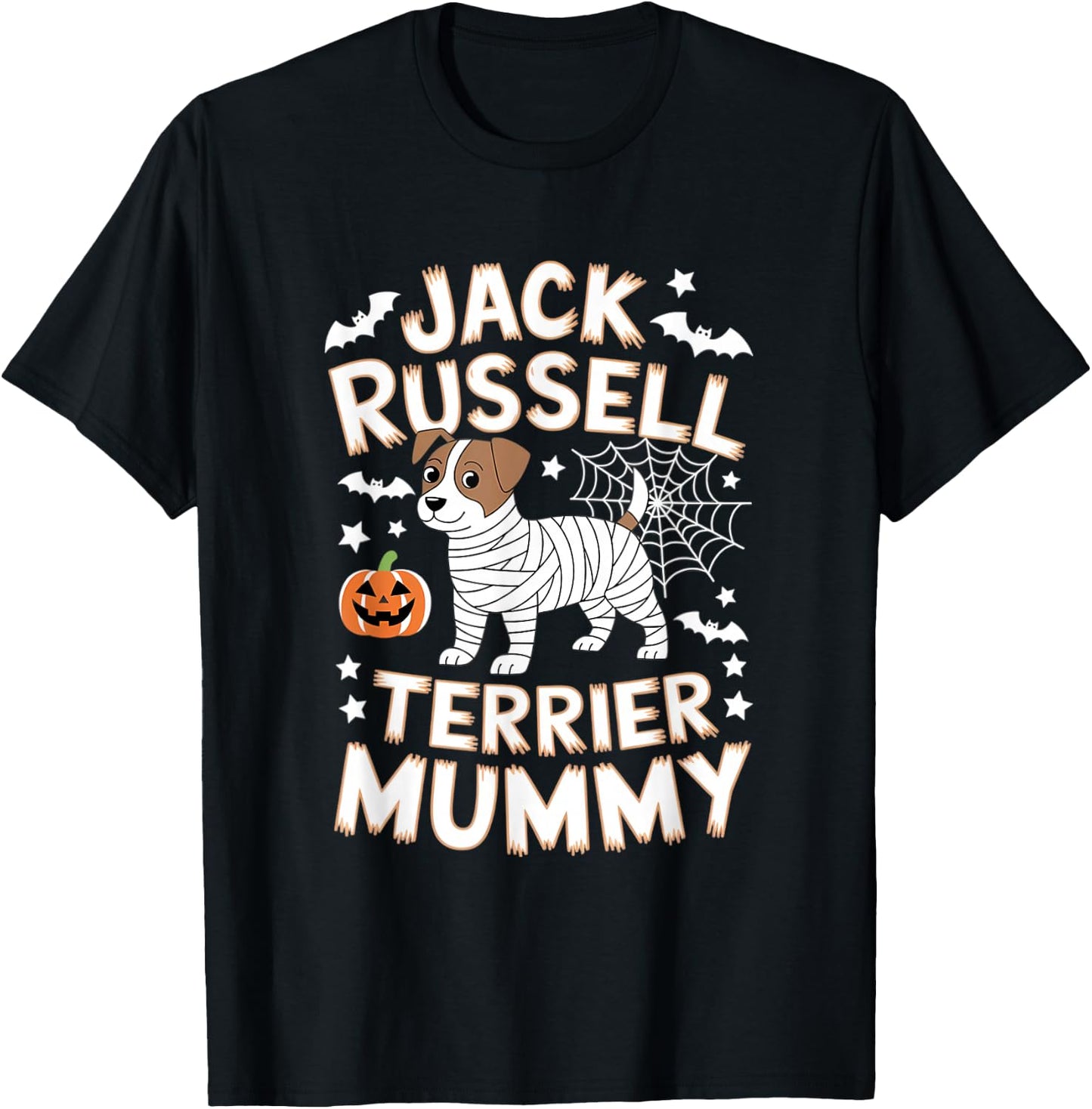 Jack Russell Terrier Mummy - Halloween Costume T-Shirt - T-Shirt | Black