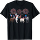 4th of July Patriotic Goat USA American Flag Goat Lovers T-Shirt - T-Shirt | Black