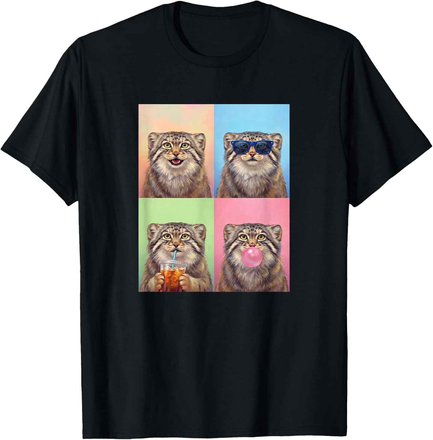 Pallas's Cats Funny Pallas's cat T-Shirt - T-Shirt | Black