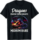 Funny Renaissance Festival Dragons Prefer Knights Design T-Shirt - T-Shirt | Black