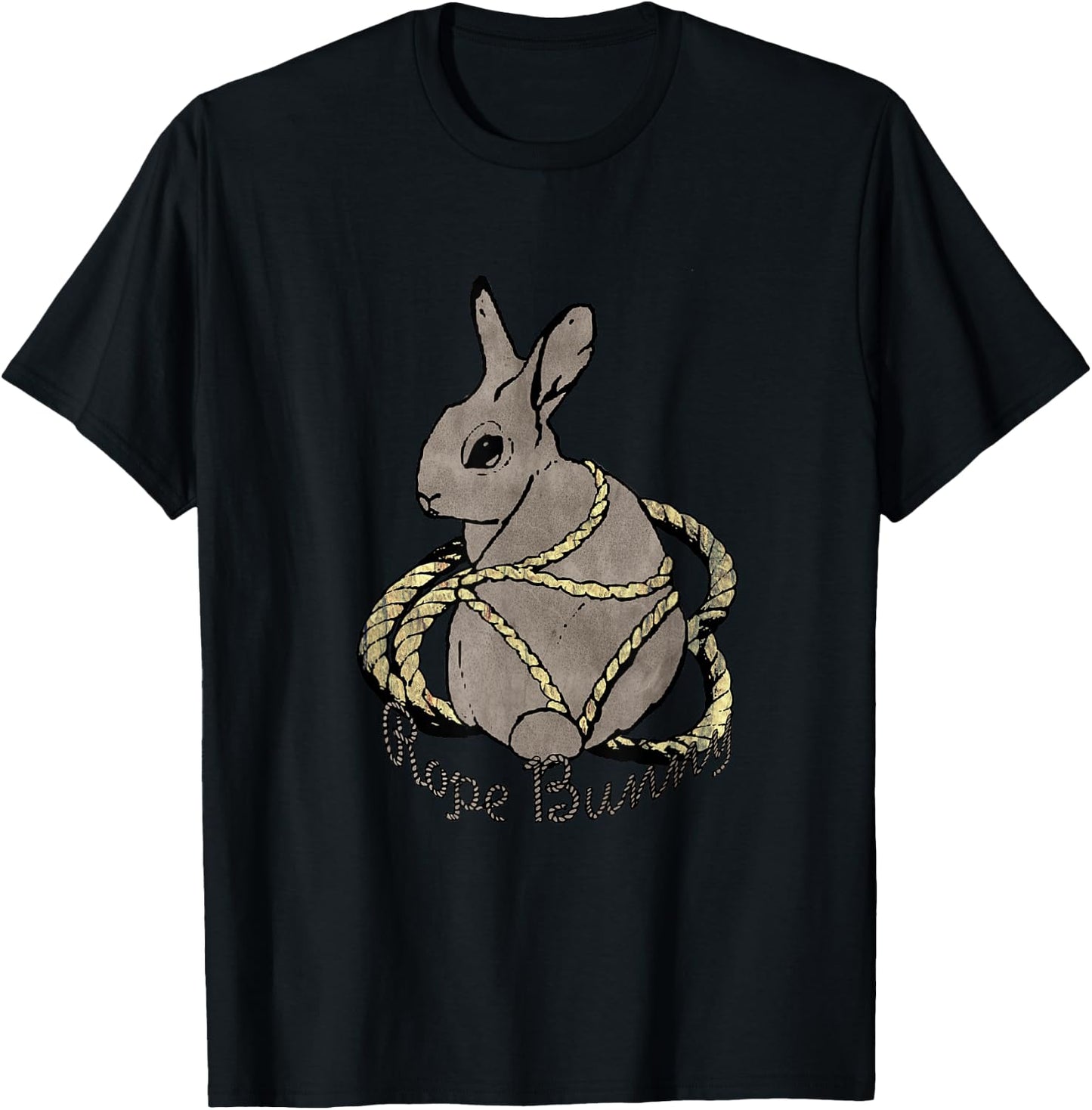 Rope Bunny - Shibari and Kink Lovers T-Shirt - T-Shirt | Black