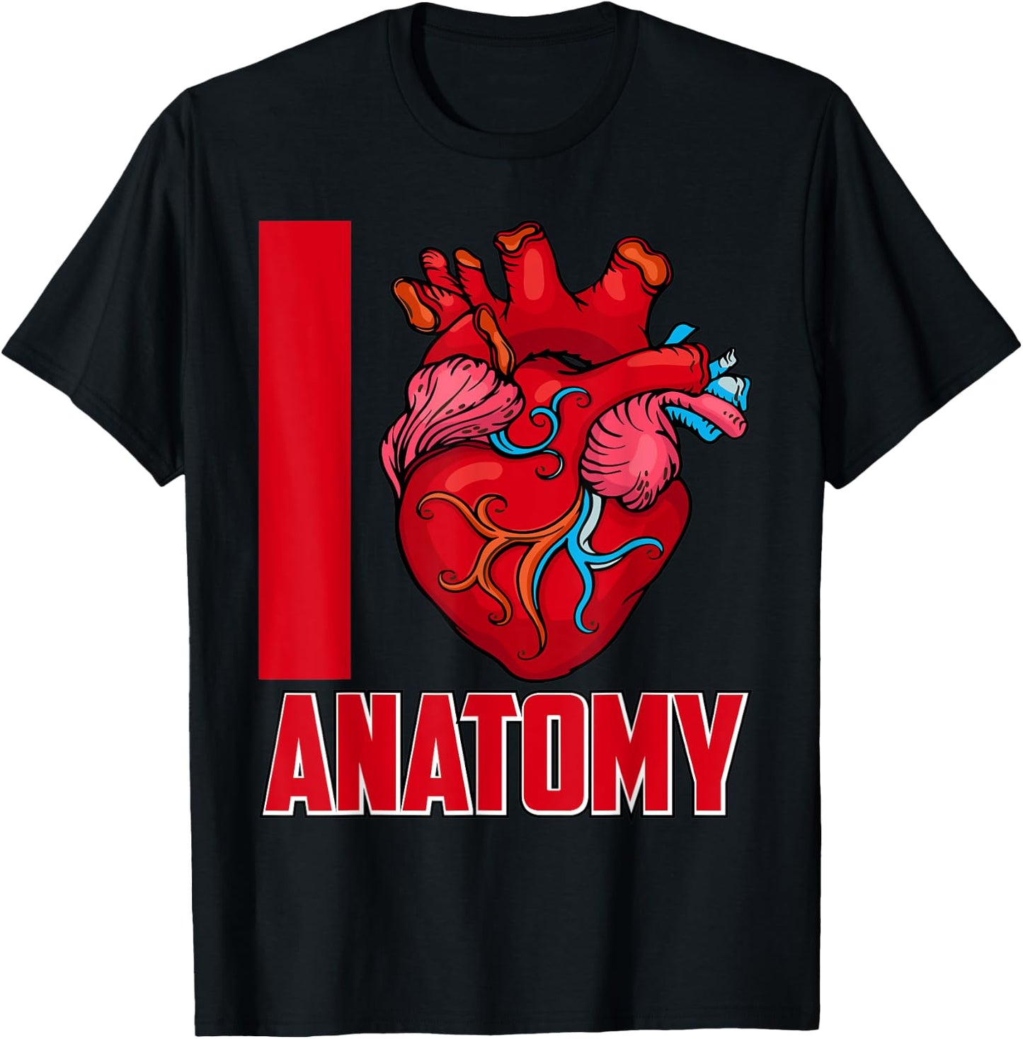 Love Anatomy Doctor Medical School Students Doctors Graphic T-Shirt - T-Shirt | Black