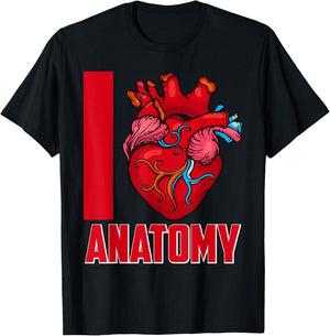 Love Anatomy Doctor Medical School Students Doctors Graphic T-Shirt - T-Shirt | Black