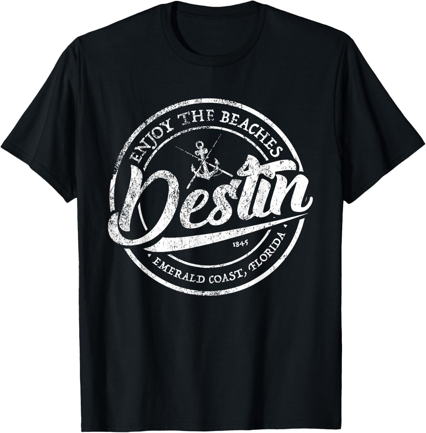Enjoy the Beaches Destin FL Men Woman Kids T-Shirt - T-Shirt | Black