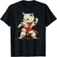 Karate Herren Damen & Kinder Katze Karateka T-Shirt - T-Shirt | Black