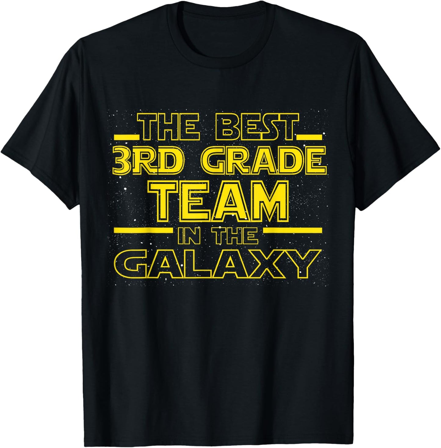 Back To School Best 3rd Grade Team In The Galaxy Space Out T-Shirt - T-Shirt | Black