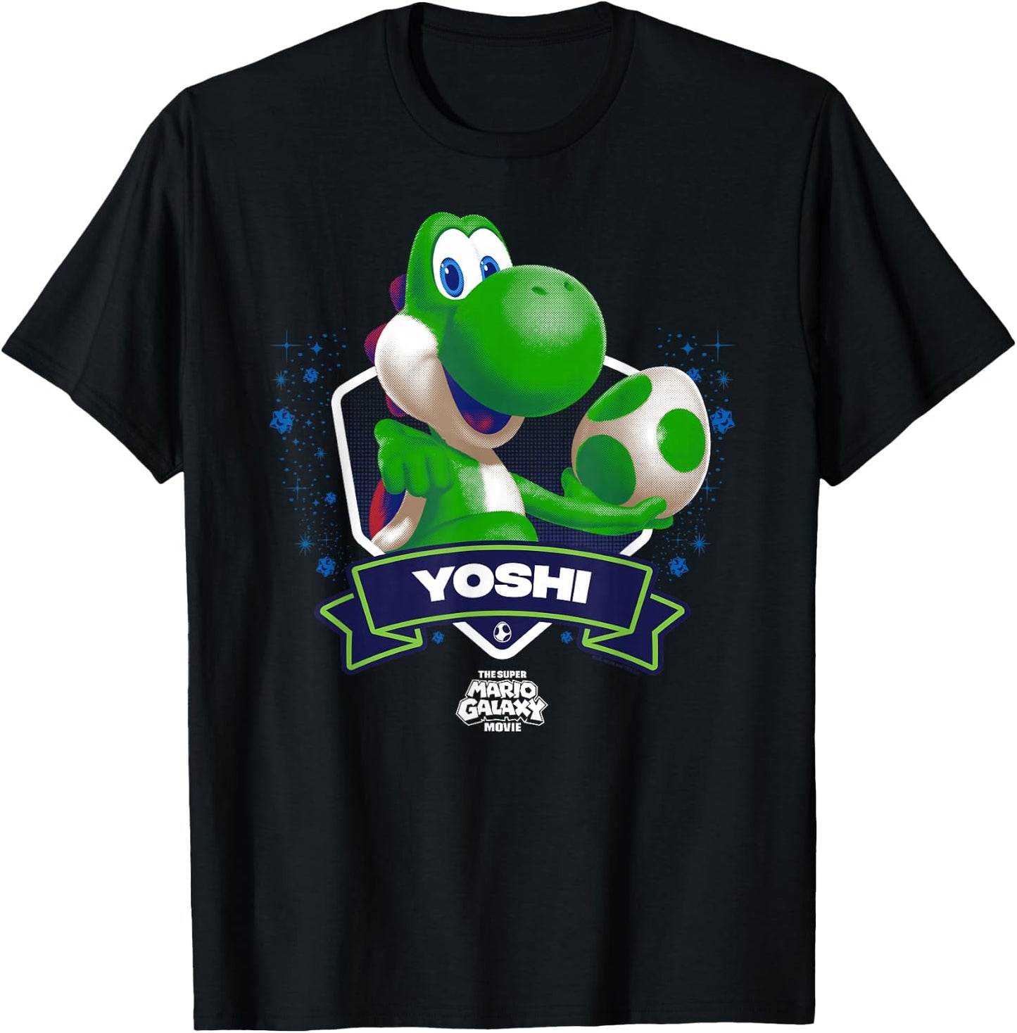 The Super Mario Galaxy Movie Yoshi Champion T-Shirt - T-Shirt | Black