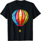 Hot Air Balloon , black T-Shirt - T-Shirt | Black