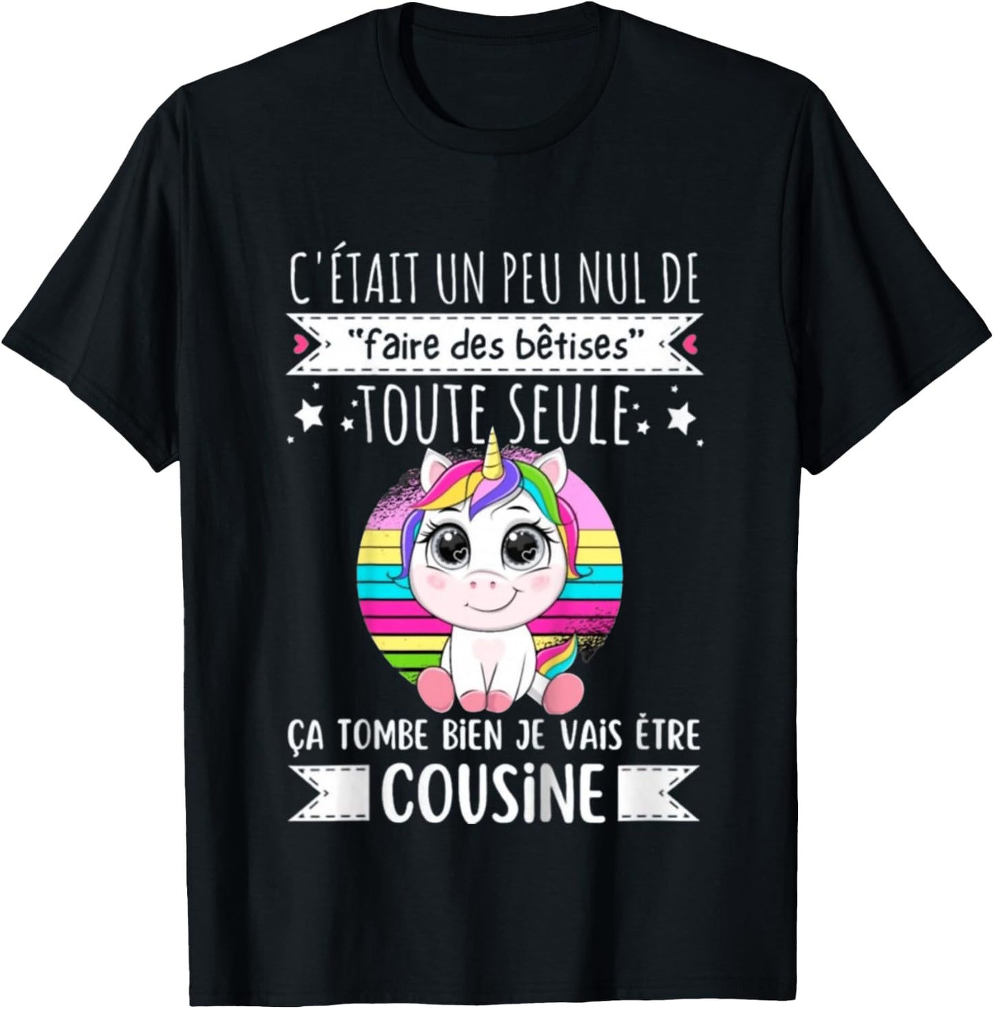 Child Future Cousine 2025 Announcement Pregnancy, Soon Cousine 2025 T-Shirt - T-Shirt | Black