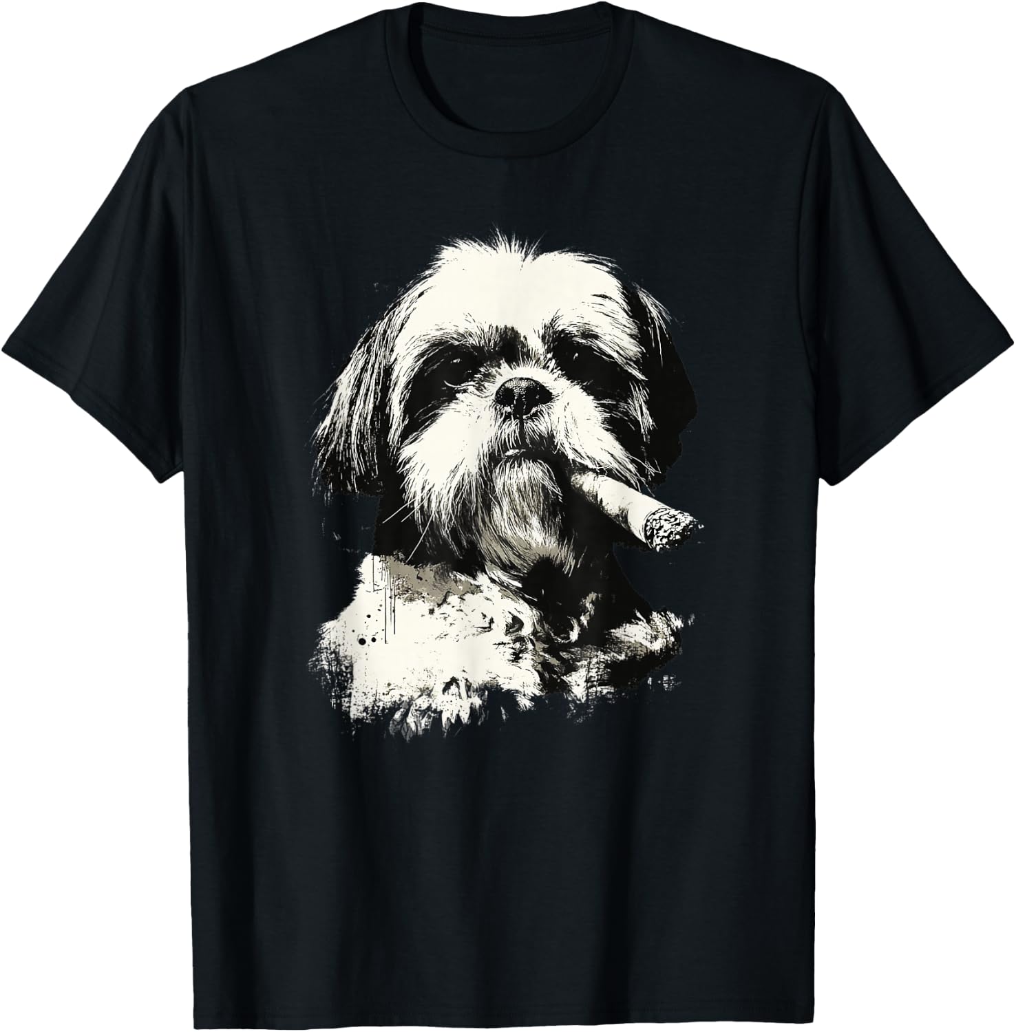Shih Tzu Dog Owner for Dad Father's Day T-Shirt - T-Shirt | Black