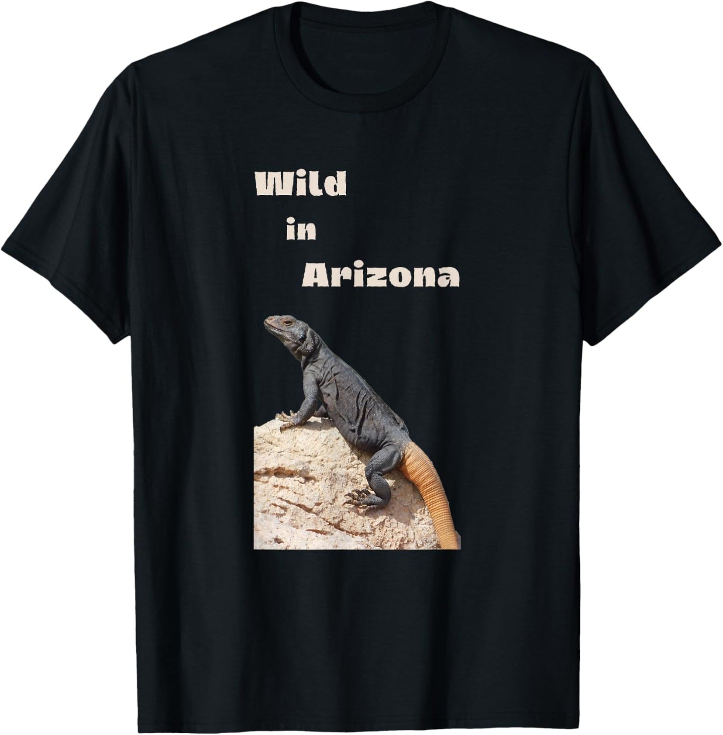 Wild in Arizona Chuckwalla T-Shirt - T-Shirt | Black