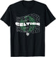 NBA Boston Celtics Wave Outline Logo Stack T-Shirt - T-Shirt | Black