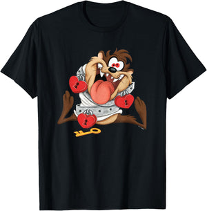 Looney Tunes Valentine's Day Taz Tied Up with Love T-Shirt - T-Shirt | Black
