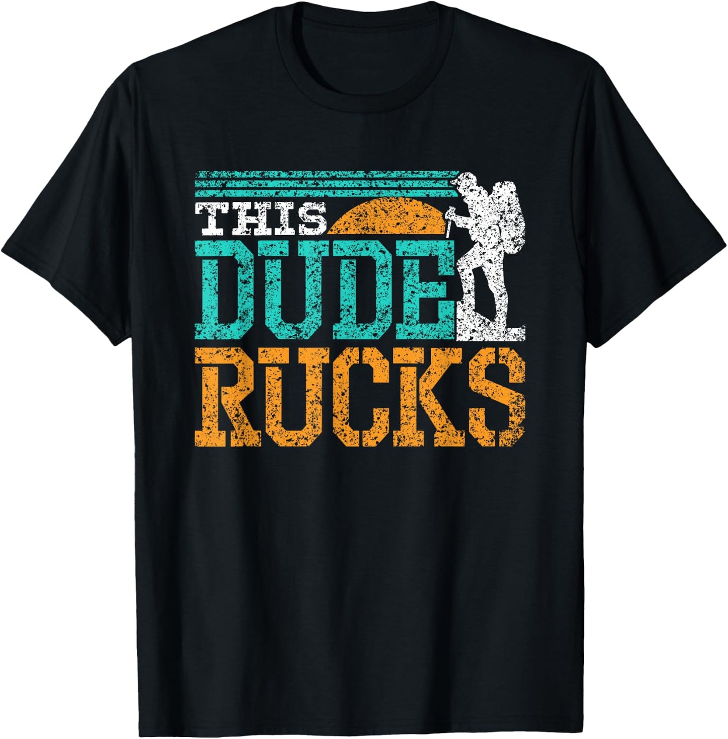 This Dude Rucks Backpack Rucksack Ruck Workout Rucking T-Shirt - T-Shirt | Black