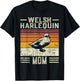 Best Duck Mom Women - Vintage Welsh Harlequin T-Shirt - T-Shirt | Black