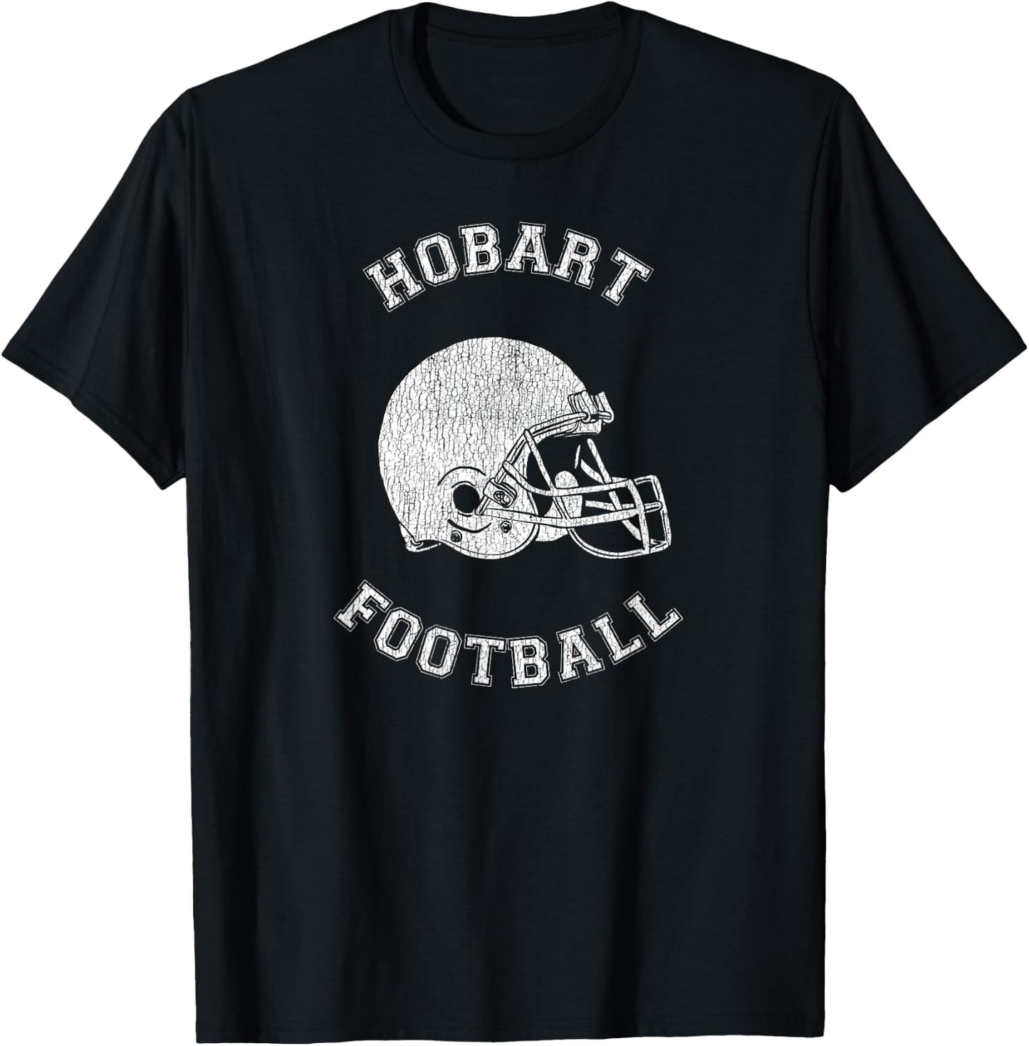 Hobart Football Distressed 1980's Retro P.E.Dept Style T-Shirt - T-Shirt | Black