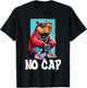 No Cap Capybara Meme Funny Zoomer Hip Hop Humor T-Shirt - T-Shirt | Black