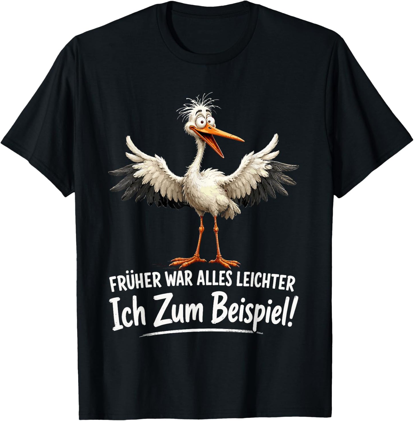 Früher war Alles Leichter Ich zum Beispiel lustiges Möwe T-Shirt - T-Shirt | Black