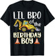 Lil Bro of The Birthday for Boy Excavator Construction Truck T-Shirt - T-Shirt | Black
