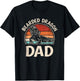 Retro Bearded Dragon Dad Funny Reptile Lizard Daddy Men T-Shirt - T-Shirt | Black