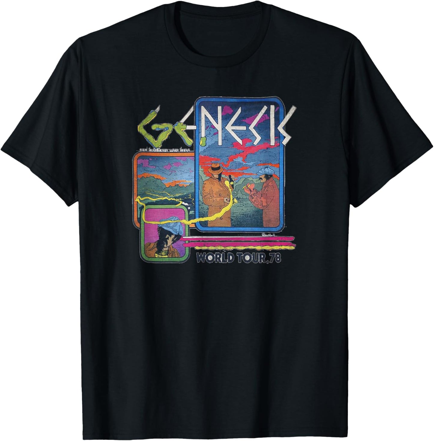 Genesis Rock Music Band World Tour 78 T-Shirt - T-Shirt | Black