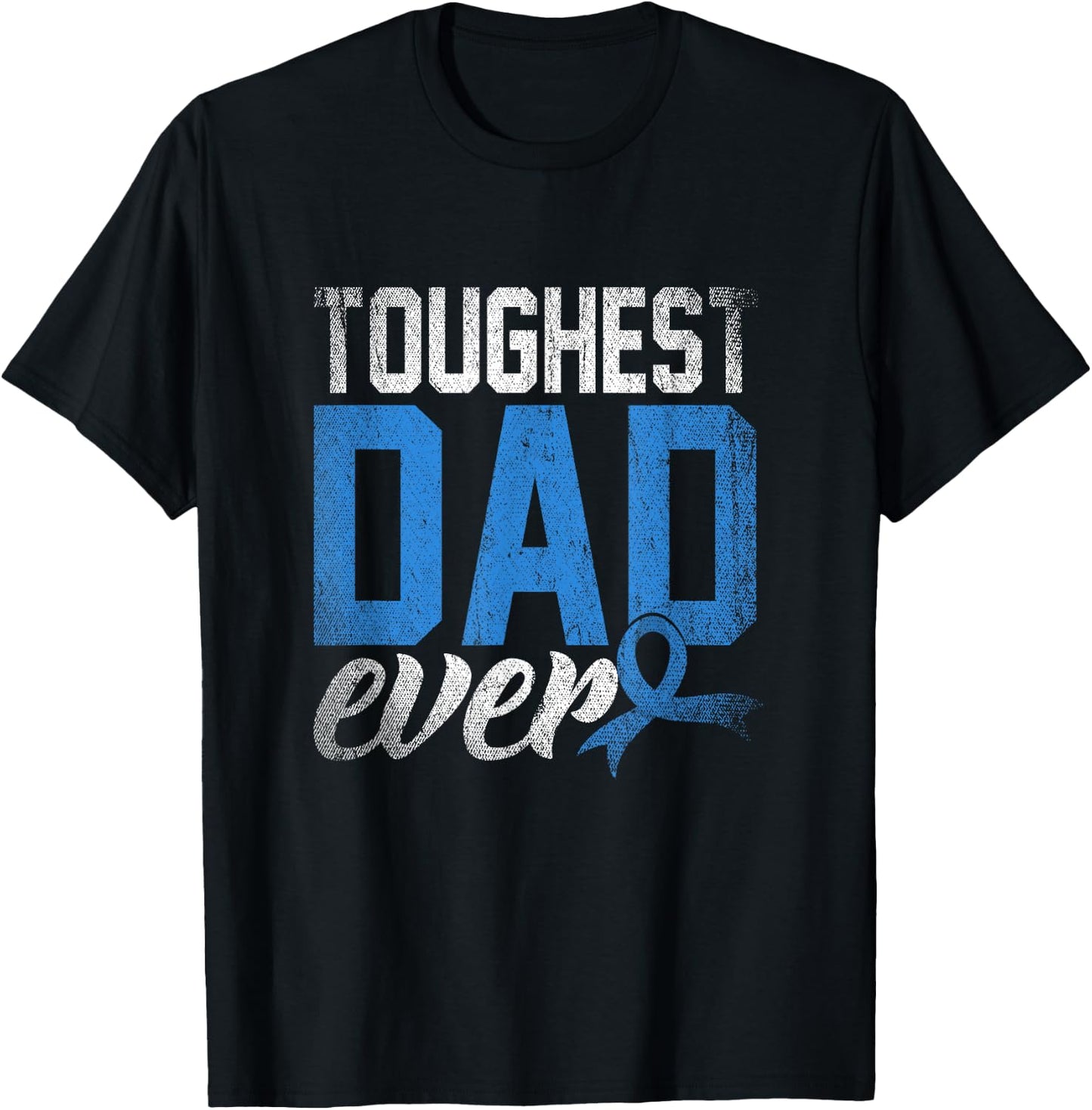 Father Survivor Dad Gift Prostate Cancer Awareness T-Shirt - T-Shirt | Black