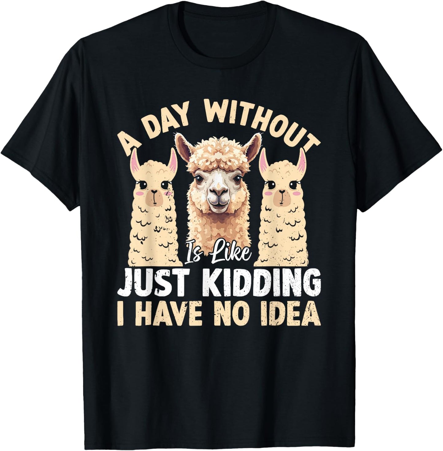 Funny Llama Quotes Funny Alpaca Alpaca Farmer T-Shirt - T-Shirt | Black