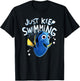 Pixar Finding Nemo Dory Just Keep Swimming T-Shirt - T-Shirt | Black