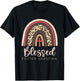 Blessed Foster Care Grandma Fostering Rainbow Leopard T-Shirt - T-Shirt | Black