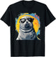 Seal face with glasses for funny sea animals lovers T-Shirt - T-Shirt | Black