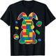 Master Builder Block Brick Building Easter Day Bunny T-Shirt - T-Shirt | Black