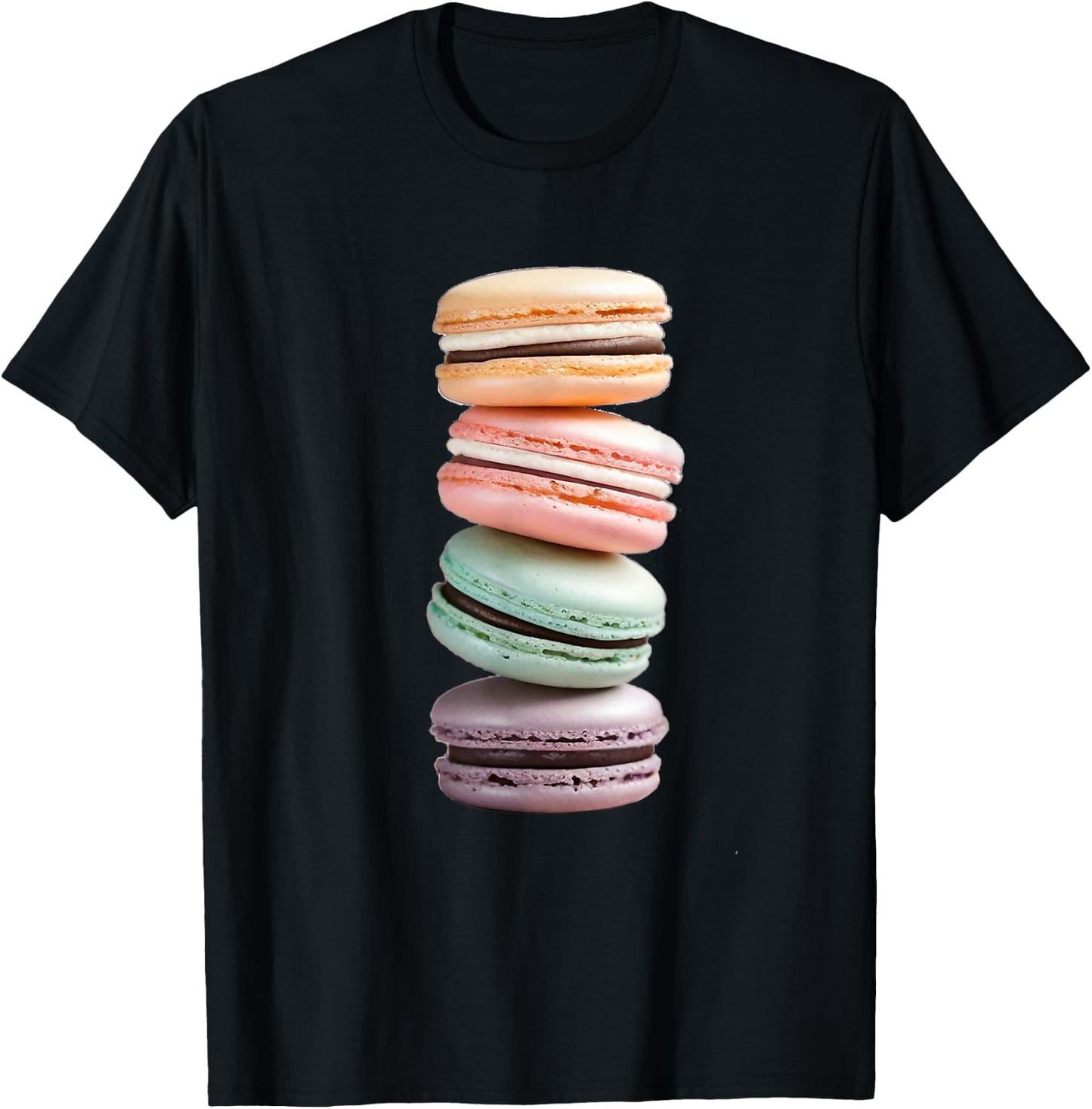 I Love Macarons Macaroon Just A Girl Who Loves Macarons T-Shirt - T-Shirt | Black