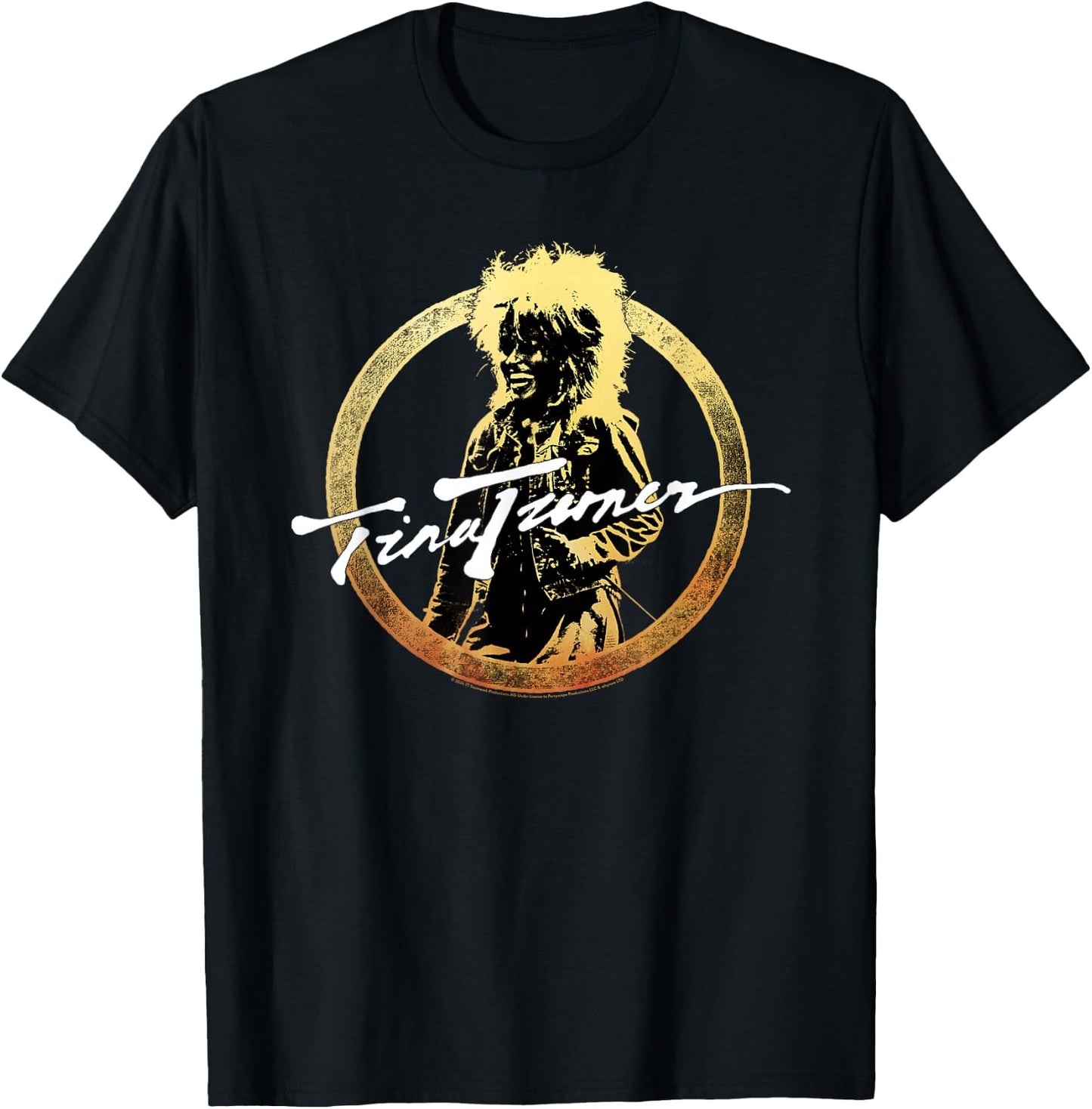 Tina Turner Golden Circle T-Shirt - T-Shirt | Black