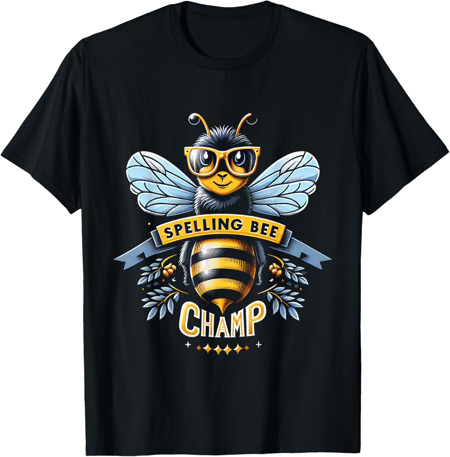 Spelling Bee Champ T-Shirt - T-Shirt | Black