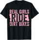 Motocross Girl Dirt Bike Queen Gift T-Shirt - T-Shirt | Black
