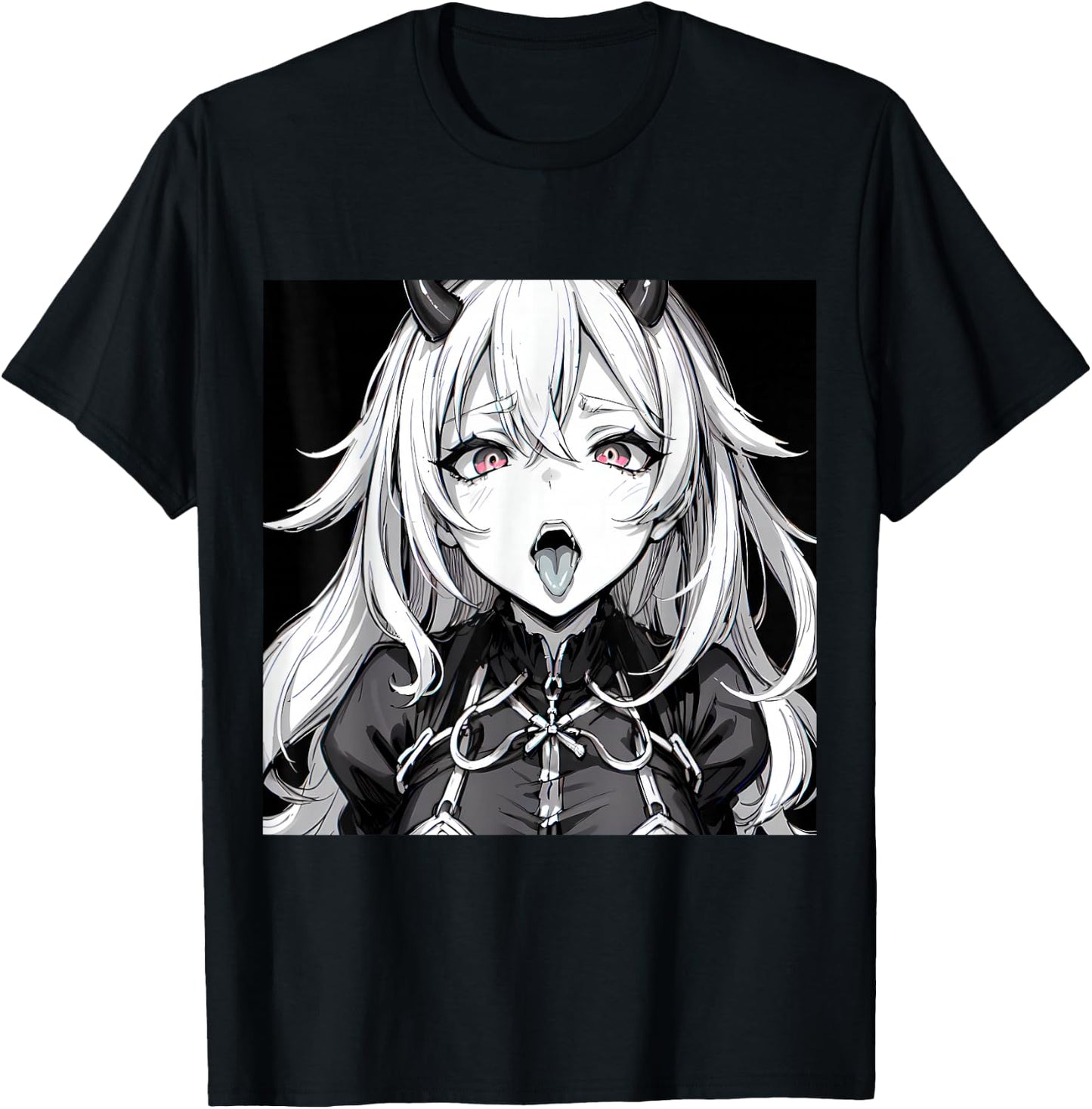 Lewd Anime Mädchen Ecchi Waifu Anime Hentai T-Shirt - T-Shirt | Black