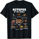 Octopus Shirt Cephalopod Animals of The World Octopus Lover T-Shirt - T-Shirt | Black