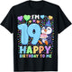 Penguin Birthday Party Shirt | Boys 19th Birthday Penguin T-Shirt - T-Shirt | Black