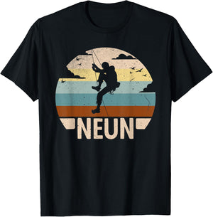 Kletterer Bouldern 9 Jahre Jungen 9 Geburtstag Klettern T-Shirt - T-Shirt | Black
